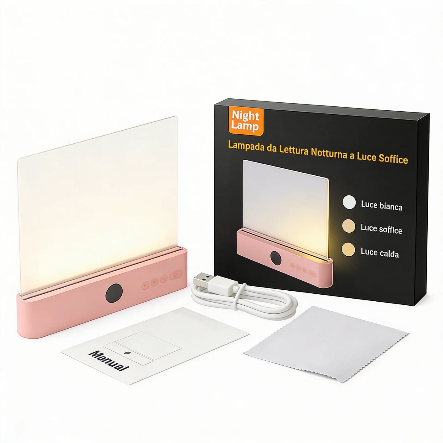 Lampada da Lettura Notturna — Luce Soffice e Confortevole