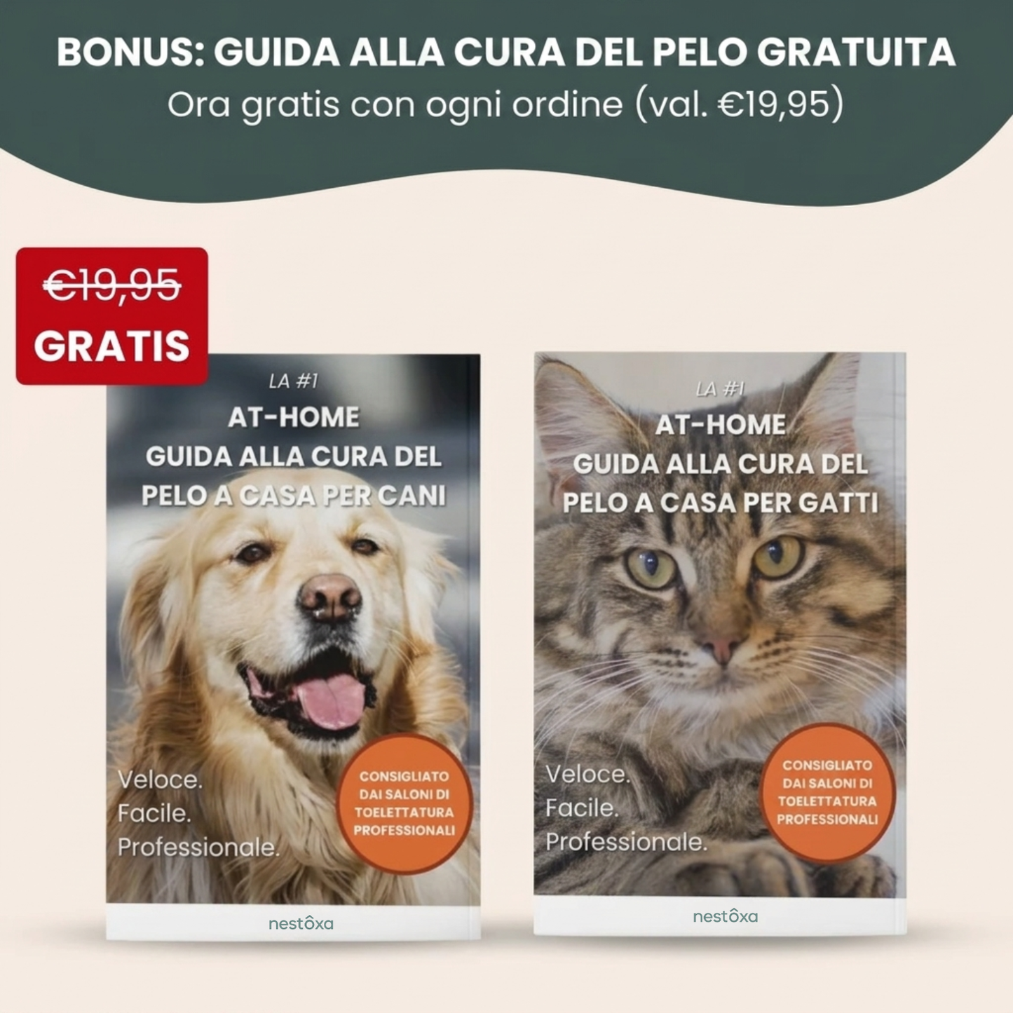 Nestoxa® Vapore Pro | Spazzola Professionale per la Cura del Pelo degli Animali