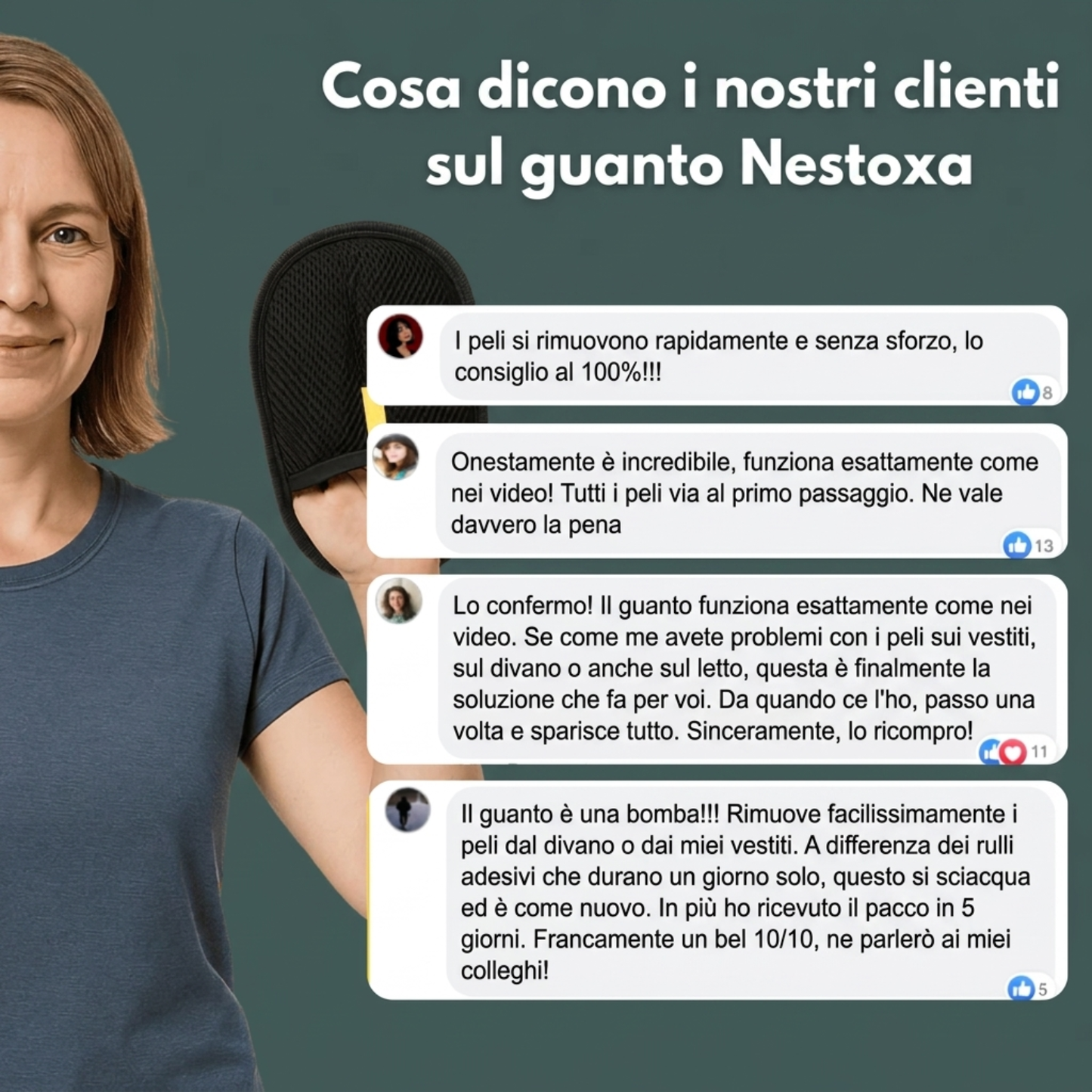 Guanto acchiappapeli