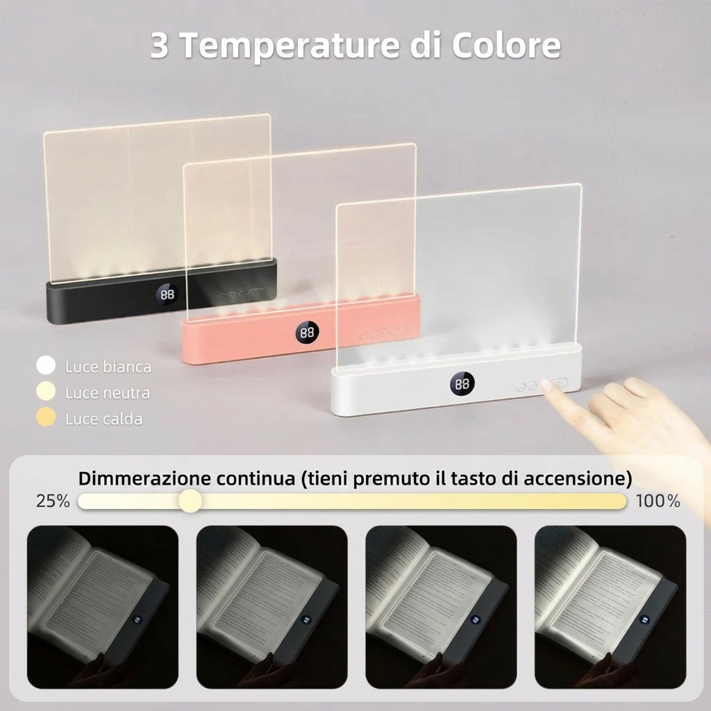 Lampada da Lettura Notturna — Luce Soffice e Confortevole