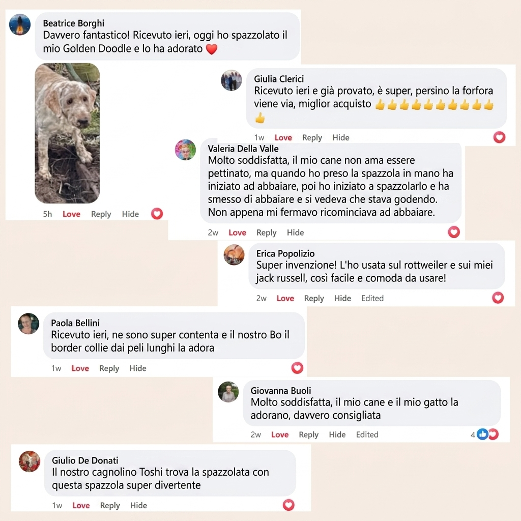 Nestoxa® Vapore Pro | Spazzola Professionale per la Cura del Pelo degli Animali