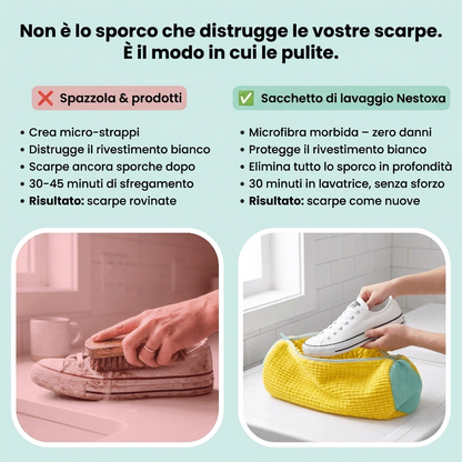 Nestoxa - Sacchetto per il Lavaggio delle Scarpe