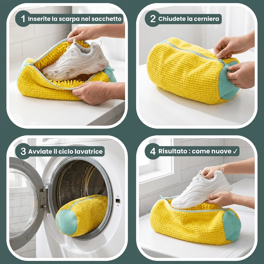 Nestoxa - Sacchetto per il Lavaggio delle Scarpe