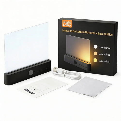 Lampada da Lettura Notturna — Luce Soffice e Confortevole