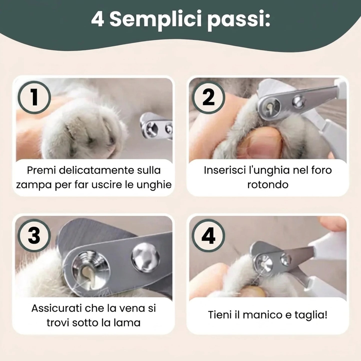 Forbici per Unghie Sicure