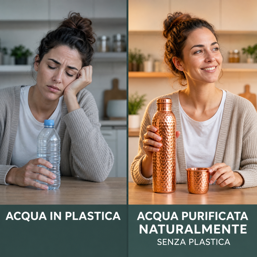 Borraccia in Rame Puro – Nestoxa™ | L'Acqua Purificata Naturalmente, Senza Plastica — main:before_after